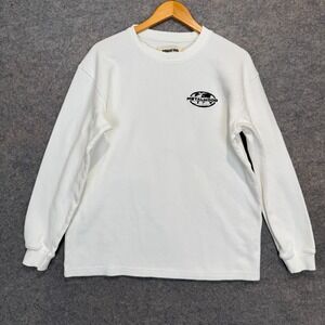 Metalwood Studio World Class Thermal Shirt Sweatshirt Mens Medium Waffle Knit